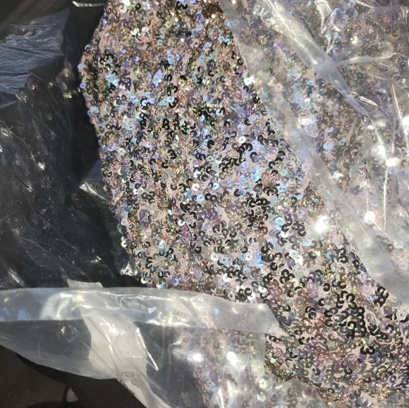 NWT Multicolor Sequin Fashion to Figure Jumpsuit Size 0/12. - Picture 6 of 8